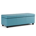 Simpli Home Avalon Large Storage Ottoman Bench - Walmart.com