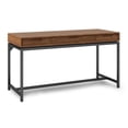 thumbnail image 1 of Simpli Home Banting 60 inch Wide Solid Wood Industrial Mid Century Desk in Medium Saddle Brown, 1 of 10