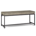 thumbnail image 1 of Simpli Home Banting 72 inch Wide Solid Wood Industrial Mid Century Wide Desk in Distressed Grey, 1 of 10