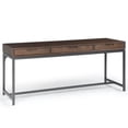thumbnail image 1 of Simpli Home Banting 72 inch Wide Solid Wood Industrial Mid Century Wide Desk in Walnut Brown, 1 of 7