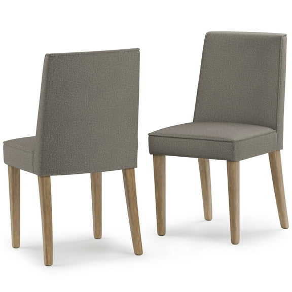Simpli Home Bartow Contemporary Dining Chair in Taupe Woven Polyester