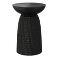 thumbnail image 1 of Boyd 16 inch Wide Solid Mango Contemporary Tall Accent Table in Black, Assembled, 1 of 10