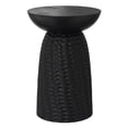 thumbnail image 1 of Simpli Home Boyd 16 inch Wide Solid Mango Contemporary Tall Accent Table in Black, Assembled, 1 of 8
