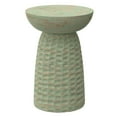 thumbnail image 1 of Boyd 13 inch Wide Solid Wood Contemporary Accent Table in Green Wash, Assembled, 1 of 11