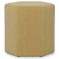 thumbnail image 1 of Simpli Home Brock 16 inch Wide Contemporary Irregular Footstool in Dijon Yellow Linen Look Fabric, 1 of 10