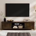 thumbnail image 1 of Simpli Home Simpli Home Burlington 72 inch Wide Solid Wood Transitional Low TV Stand in Mahogany Brown For TVs up to 80 inches, 1 of 12