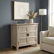 Simpli Home Burlington 30W Low Storage Cabinet with 2 Doors