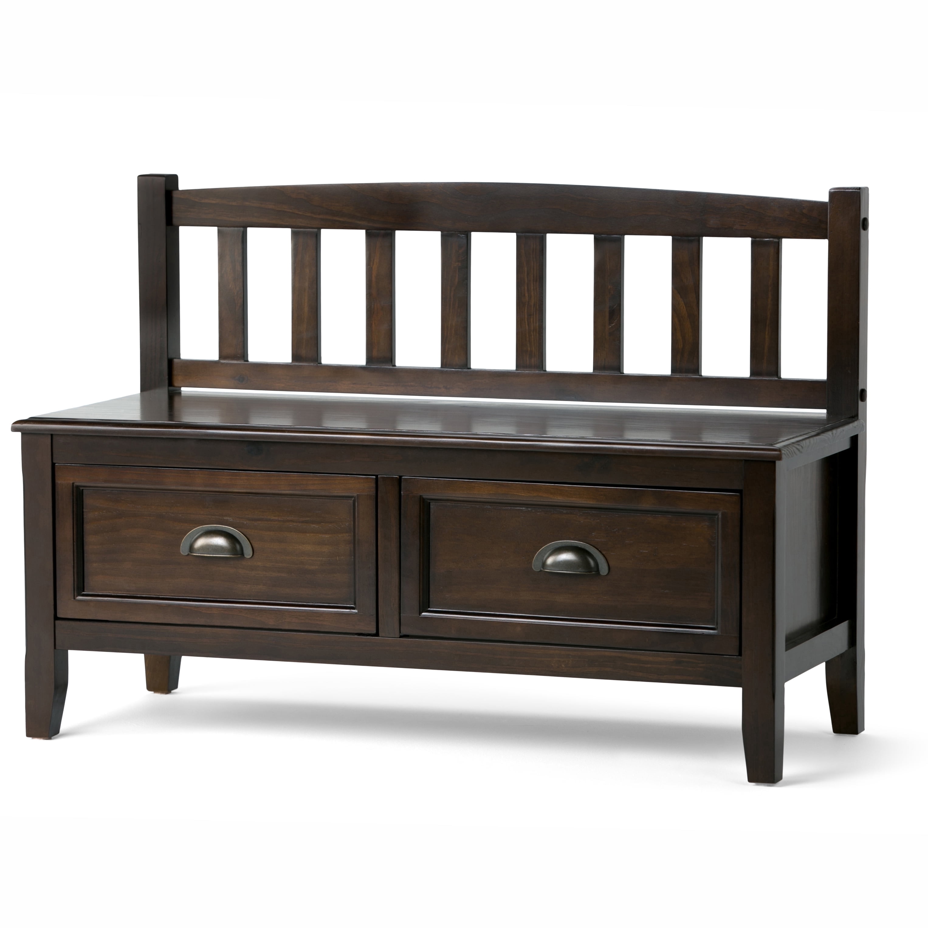 Simpli Home Burlington Entryway Storage Bench - Thumbnail 3