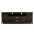 thumbnail image 1 of Burlington 72 inch Wide Solid Wood TV Stand in Mahogany Brown For TVs up to 80 inches, 1 of 4
