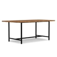 thumbnail image 1 of Simpli Home Campbell 72 inch x 36 inch Rectangle Modern Industrial Dining Table in Burnt Wax, 1 of 12