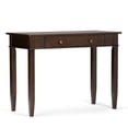 thumbnail image 1 of Simpli Home Carlton Wood Transitional 42" Home Office Desk in Brown, 1 of 9