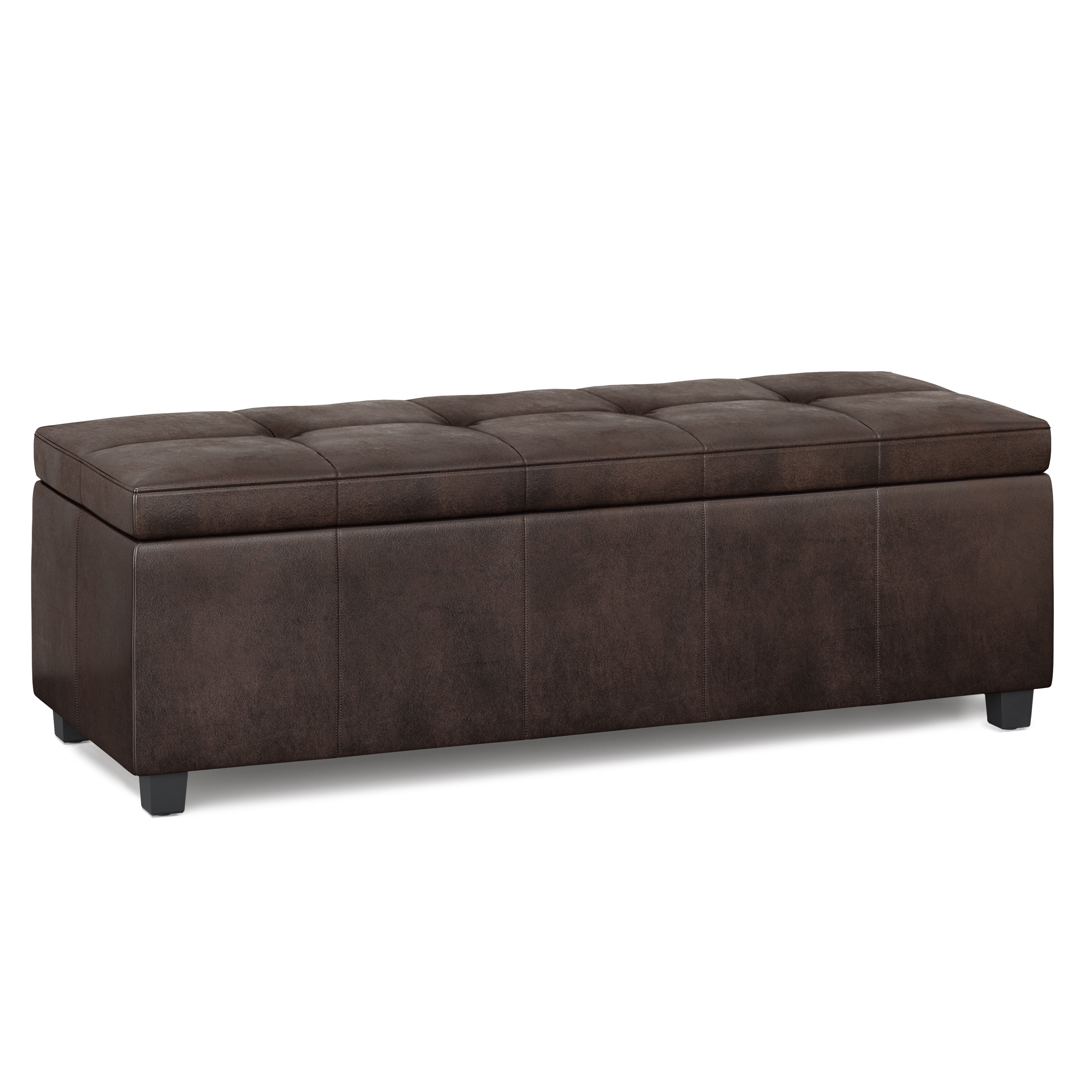 Simpli Home Castleford 48 inch Wide Contemporary Rectangle Storage