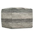 thumbnail image 1 of Clay Boho Square Pouf in Grey Melange Cotton, 1 of 8