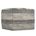 thumbnail image 1 of Simpli Home Clay 18 inch Wide Boho Square Pouf in Grey Melange Cotton, 1 of 4