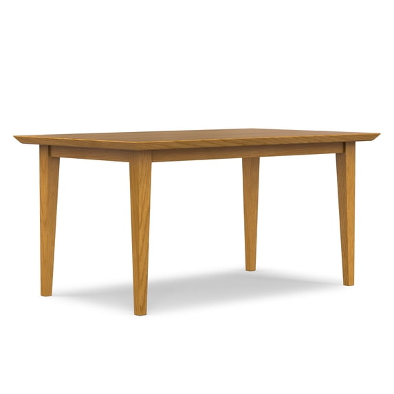 Simpli Home Colby 60 inch x 36 inch Rectangle Contemporary Modern Dining Table in Oak
