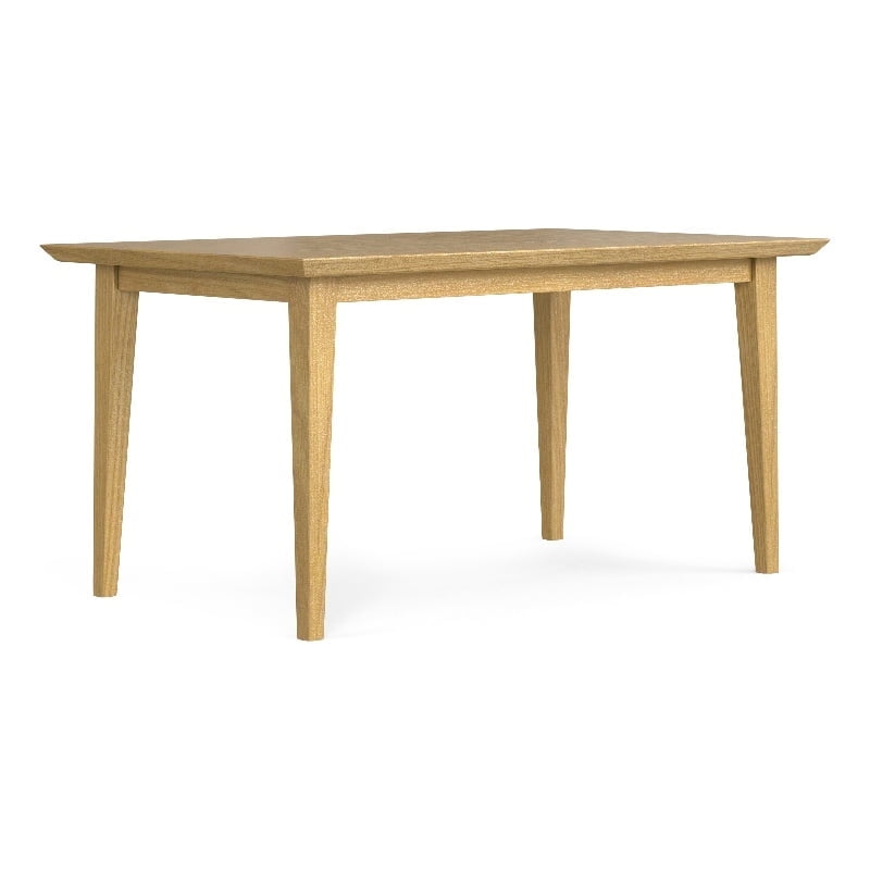 Colby Solid Oak Rectangular Dining Table for Six