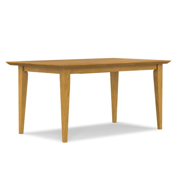 Simpli Home Colby 60-76 inch x 36 inch Rectangle Contemporary Extendable Dining Table in Oak