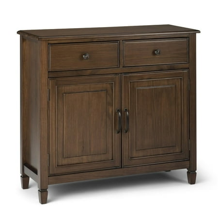 Simpli Home - Connaught Traditional Solid Wood Entryway Storage Cabinet - Rustic Natural Aged Brown