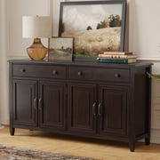 Connaught 67 WD Wood Sideboard Buffet Storage Cabinet in Dark Chestnut Brown