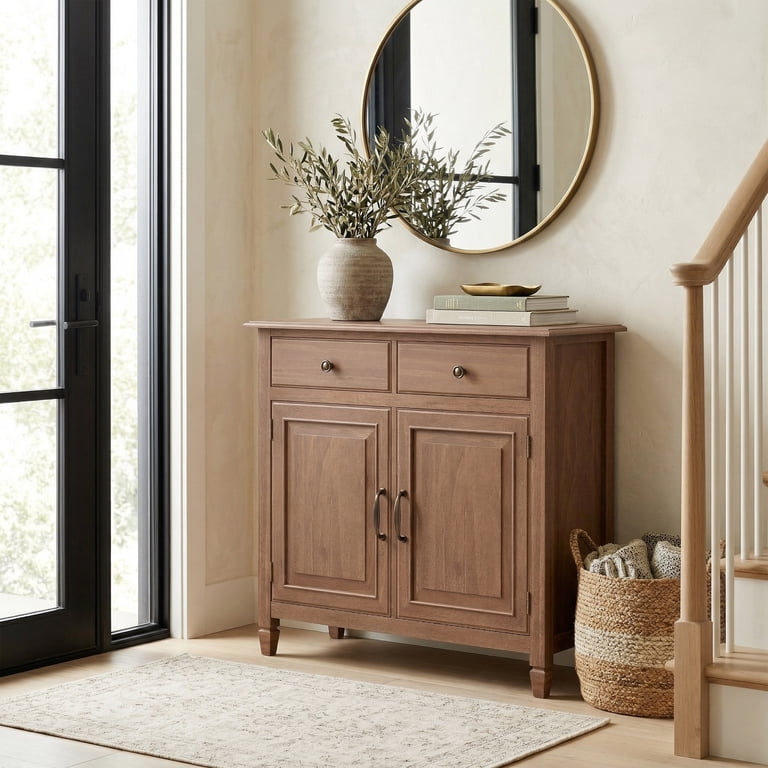 Simpli Home Connaught 40 Inch Wide Vintage Real Wood Entryway