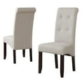 thumbnail image 1 of Simpli Home Cosmopolitan Deluxe Tufted Parson Chair (Set of 2), 1 of 9