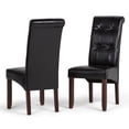 thumbnail image 1 of Simpli Home Cosmopolitan Parson Chair (Set of 2) in Midnight Black, 1 of 11
