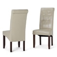 thumbnail image 1 of Simpli Home Cosmopolitan Parson Chair (Set of 2) in Satin Cream, 1 of 12