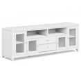 thumbnail image 1 of Cosmopolitan 72 inch Wide Solid Wood TV Stand in White For TVs up to 80 inches, 1 of 6