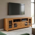 thumbnail image 1 of Simpli Home Cosmopolitan 72 inch Wide Solid Wood TV Stand in Light Golden Brown For TVs up to 80 inches, 1 of 13