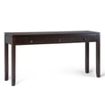 thumbnail image 1 of Simpli Home Cosmopolitan 60 inch Wide Solid Wood Contemporary Wide Console Sofa Table in Mahogany Brown, 1 of 7