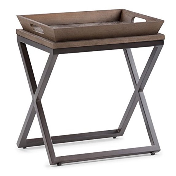 Simpli Home Damien Narrow Side Table