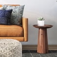 thumbnail image 1 of Simpli Home Dayton 13 inch Wide Solid Acacia Wood Contemporary Wooden Accent Table in Light Cognac, 1 of 4