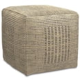 thumbnail image 1 of Simpli Home Delilah 18 inch Wide Contemporary Square Pouf in Natural Handwoven Jute, 1 of 7