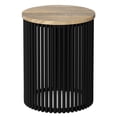 thumbnail image 1 of Simpli Home Demy 20 inch Wide Solid Mango/Metal Tall Industrial Side Table in Natura/Black, Assembled, 1 of 7