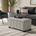 thumbnail image 1 of Simpli Home Dover Storage Bench in Cloud Gray, 1 of 11