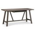 thumbnail image 1 of Simpli Home Dylan Solid Wood Industrial 60 " Writing Office Desk in Driftwood, 1 of 6