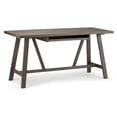 thumbnail image 1 of Simpli Home Dylan Solid Wood Industrial 60 " Writing Office Desk in Driftwood, 1 of 6