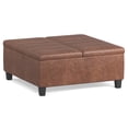 thumbnail image 1 of Simpli Home Ellis 36W Square Split Lift Top Storage Ottoman, 1 of 10