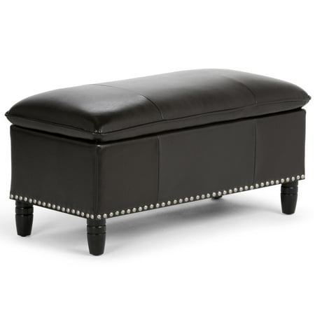 Simpli Home - Emily Storage Ottoman - Tanner's Brown