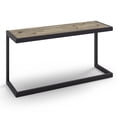 thumbnail image 1 of Erina SOLID ACACIA WOOD and Metal 52 inch Wide Industrial Console Sofa Table in Distressed Grey, 1 of 3