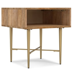 Simpli Home Fallon 20W Side Table with Cubby