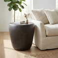 thumbnail image 1 of Simpli Home Garvy Industrial Metal Round End Table, Bronze, 1 of 6