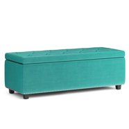 Modern Velvet Rectangular Storage Ottoman - Walmart.com