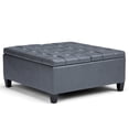 thumbnail image 1 of Simpli Home Harrison 36W Square Split Lift Top Storage Ottoman, 1 of 5