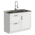 thumbnail image 1 of Simpli Home Hennessy All-In-One 46-inch Laundry Utility Sink and Cabinet, 1 of 17