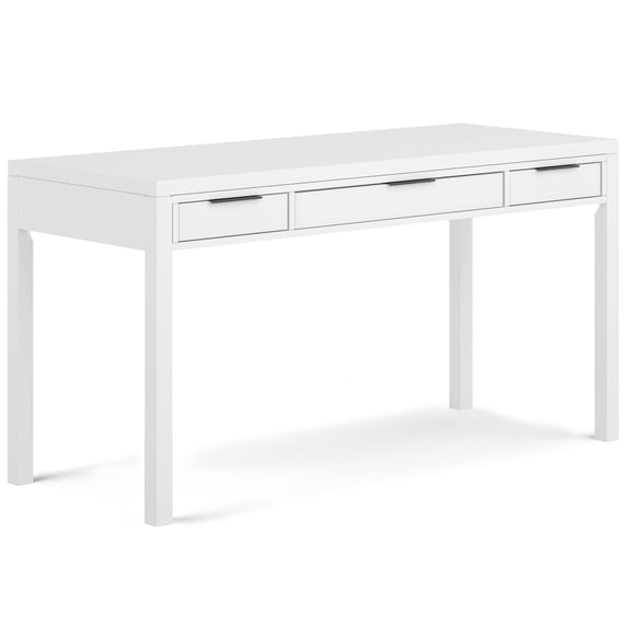 Hollander 60 inch Wide Solid Wood Contemporary Desk in White