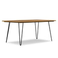 thumbnail image 1 of Simpli Home Hunter 66 inch x 40 inch Rectangle Industrial Dining Table in Oak, 1 of 12