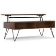 thumbnail image 1 of Simpli Home Hunter 48 inch Wide Solid Wood Industrial Lift Top Coffee Table in Walnut Veneer, 1 of 15
