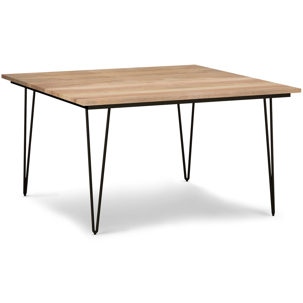 Hunter Square 54" Solid Mango Wood Dining Table in Natural