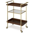 thumbnail image 1 of Simpli Home Simpli Home Jace Solid Mango Wood 26 Inch Bar Cart In Cognac, 1 of 9